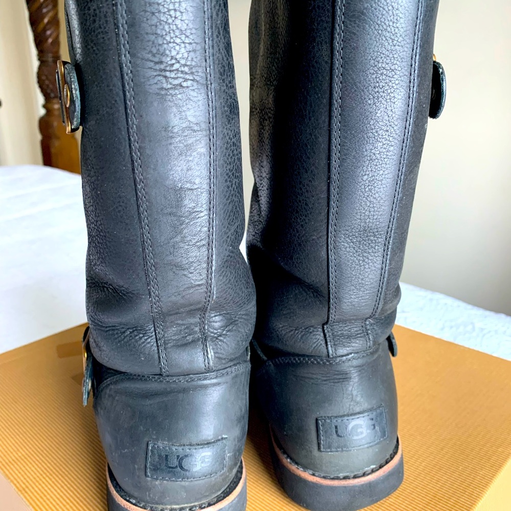 UGG leather boot - Kensington II 1004144 W / black - Picture 3 of 5